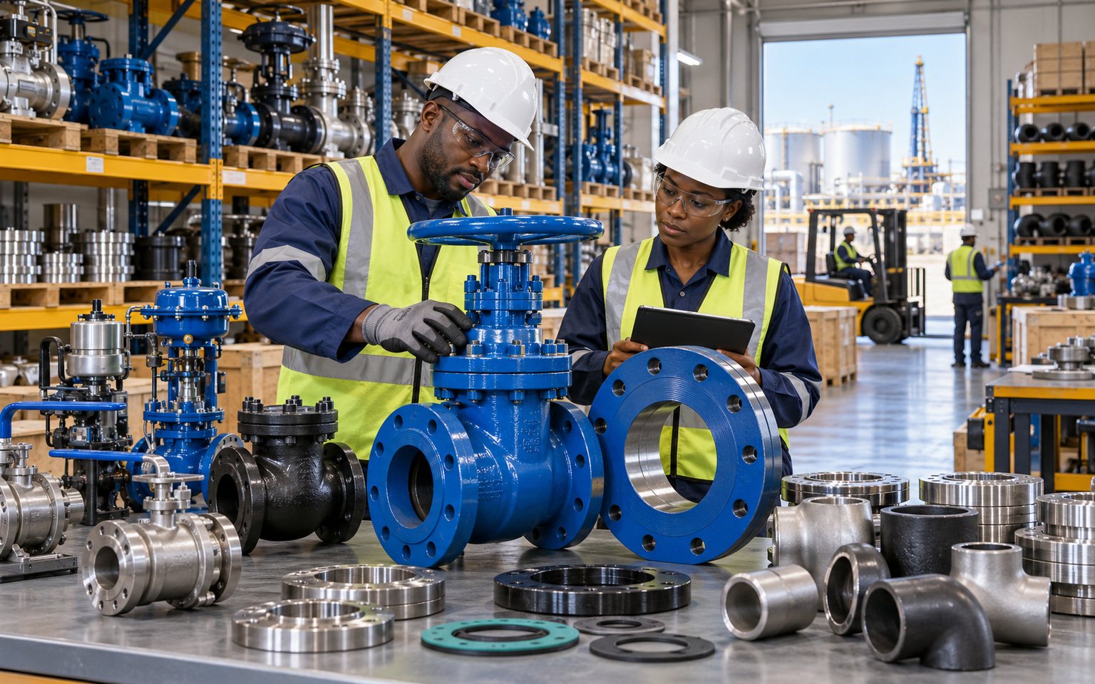 Industrial valves flanges and fittings